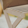Set pour balcon table et 2 chaises en acacia SOLIS II