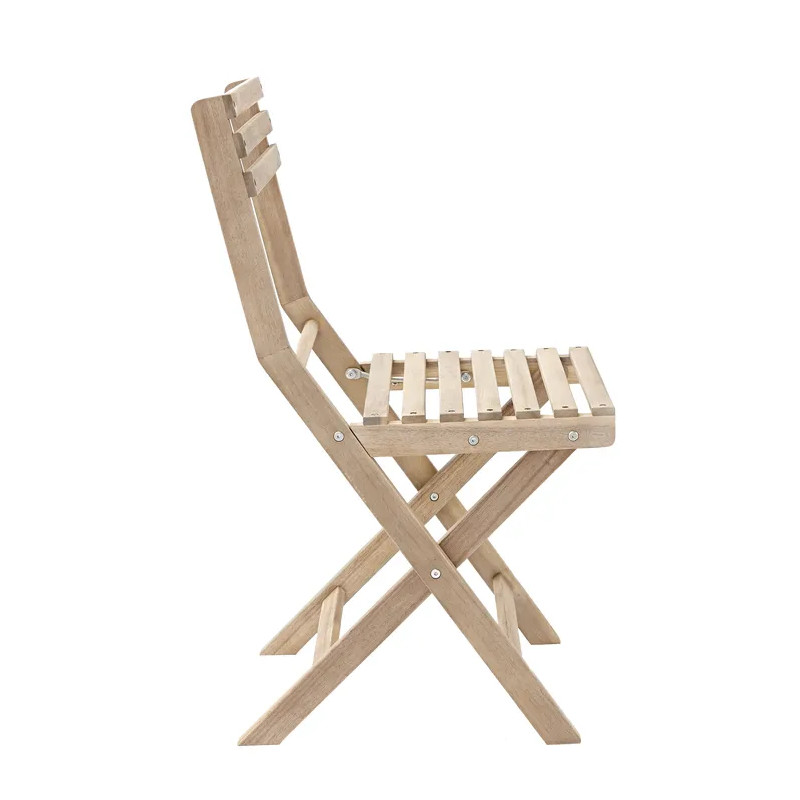 Set pour balcon table et 2 chaises en acacia SOLIS II