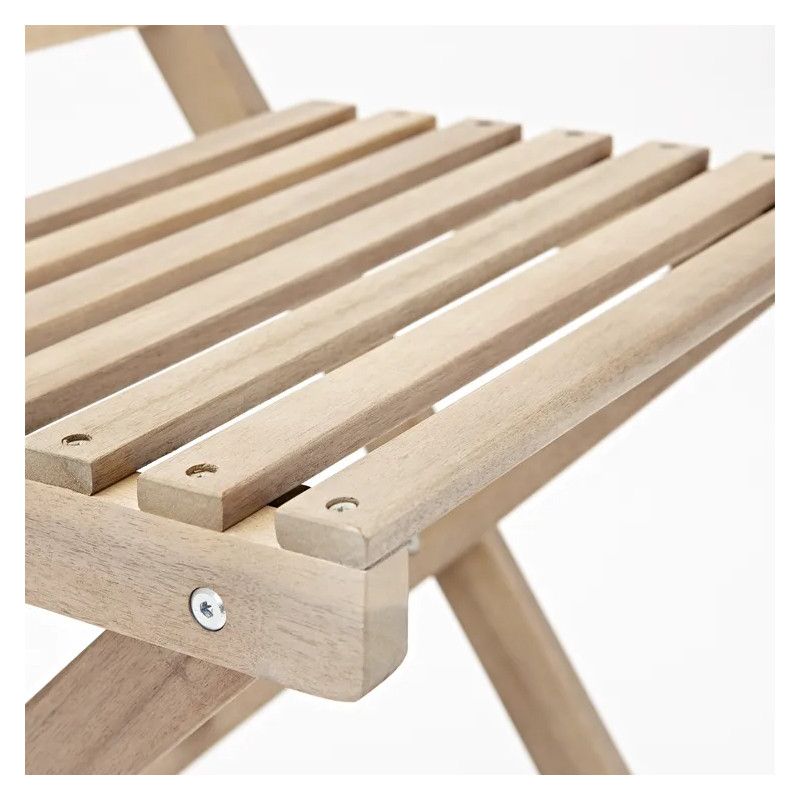 Set pour balcon table et 2 chaises en acacia SOLIS II