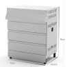 Cuisine d'extérieur en acier et inox, meuble rangement Ilo