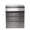 Cuisine d'extérieur en acier et inox, meuble rangement Ilo