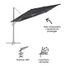 Parasol Aura gris rectangulaire