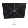 Parasol Aura gris rectangulaire
