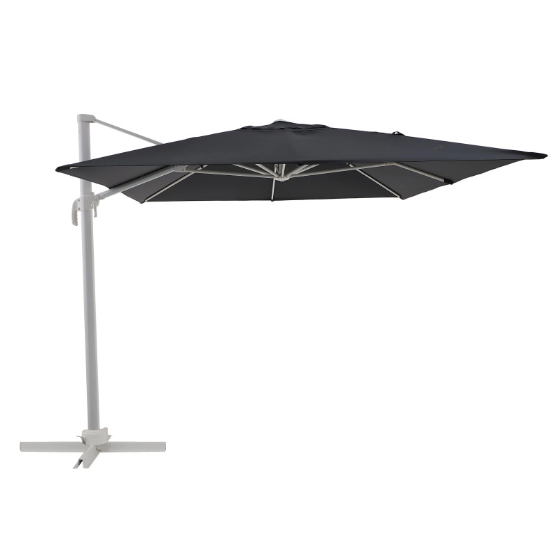 Parasol Aura gris rectangulaire