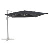 Parasol Aura gris rectangulaire