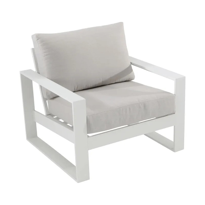 Lot de 2 fauteuils de jardin aluminium LAS VEGAS
