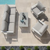 Lot de 2 fauteuils de jardin aluminium LAS VEGAS