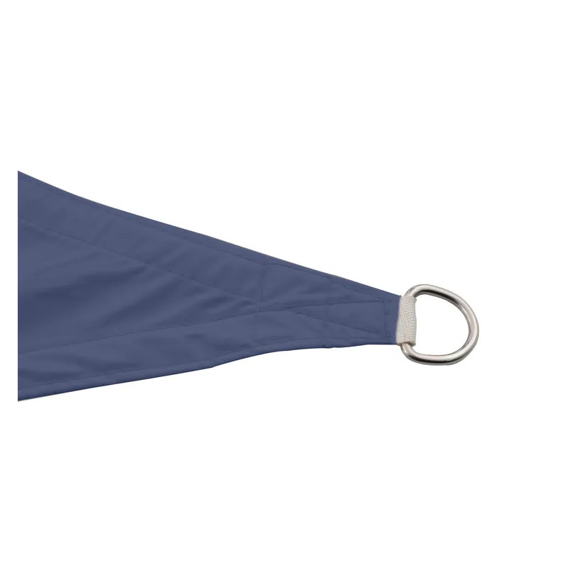Voile d'ombrage triangulaire bleu saphir L.360 x l.360 cm
