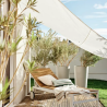 Voile d'ombrage triangulaire blanc L.360 x l.360 cm