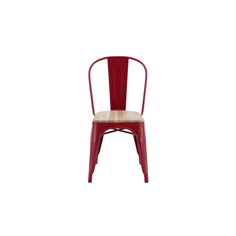 Chaise de jardin OXFORD en acier rouge