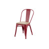 Chaise de jardin OXFORD en acier rouge