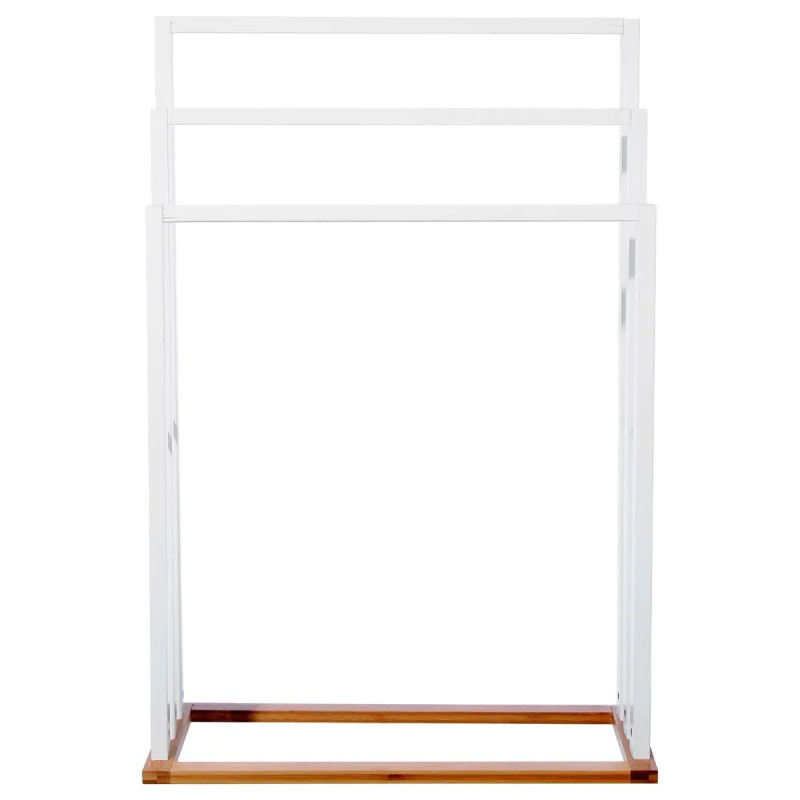 Sèche serviette en bambou Blanc