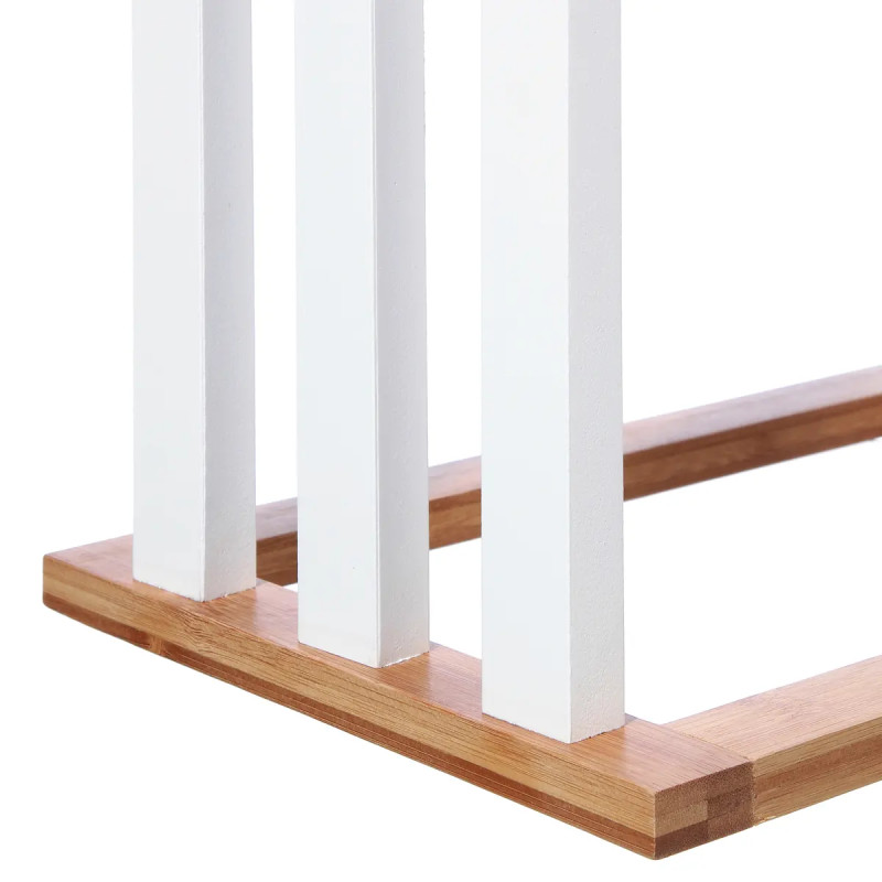 Sèche serviette en bambou Blanc