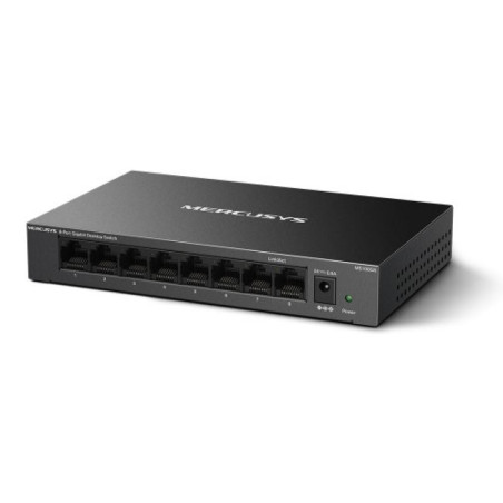 Switch 8 ports non géré Gigabit Ethernet (10/100/1000) Noir - MERCUSYS - MS108GS