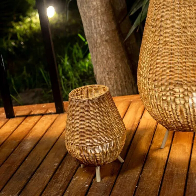 Lampe extérieure rechargeable naturelle SAONA