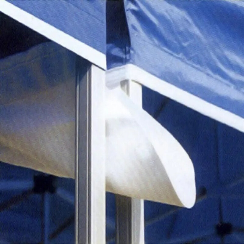Gouttière pour tente pliante 520G / m² 3 m blanc - GUTTER.4 x 4 m