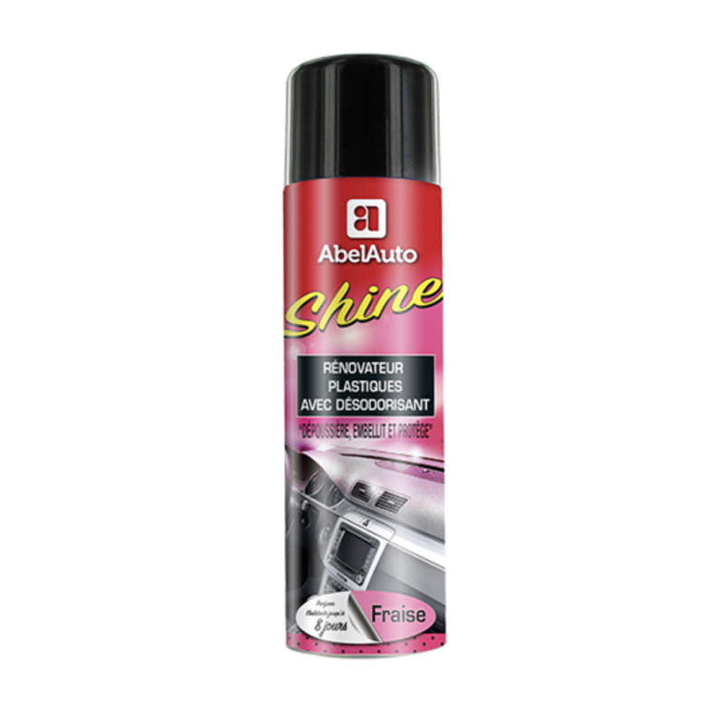 Rénovateur plastiques avec désodorisant fraise 500mL - ABEL AUTO - ABE278271