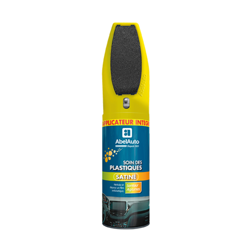 Soin des plastiques satiné senteur agrumes avec applicateur mousse 400mL - ABEL AUTO - ABE007450