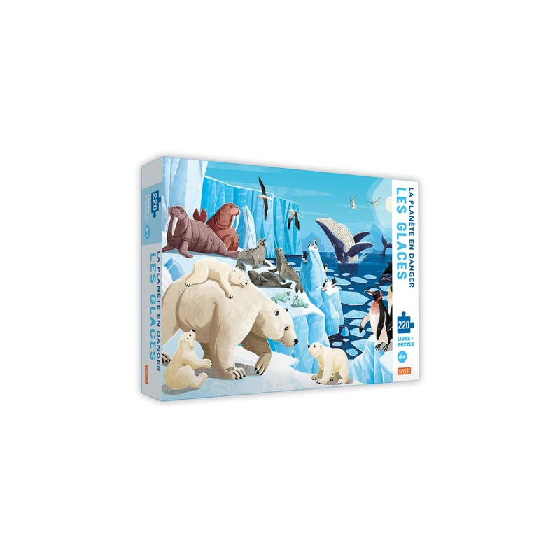 Puzzle Les Glaces La planète en danger 220 pièces - SASSI JUNIOR - Dès 6 ans