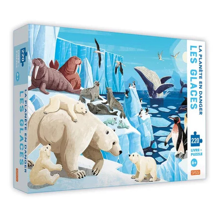 Puzzle Les Glaces La planète en danger 220 pièces - SASSI JUNIOR - Dès 6 ans