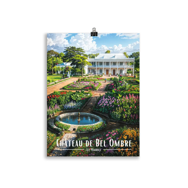 Affiche Chateau de bel ombre 30 × 40 cm