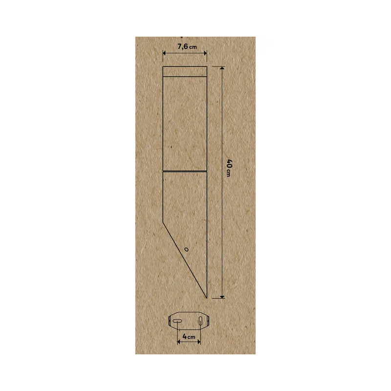 Applique extérieur BERGEN E27 IP44 Gris