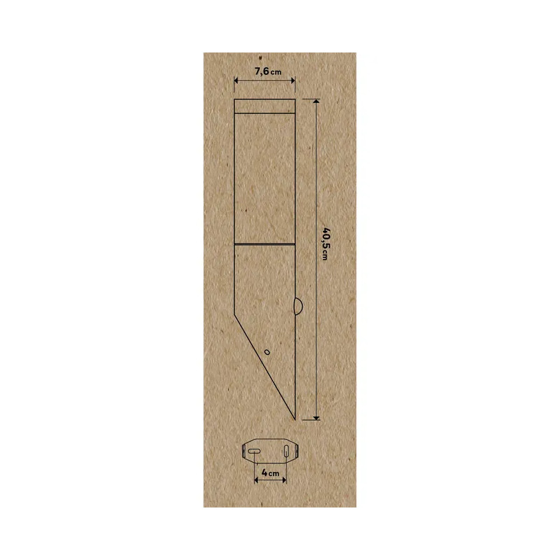 Applique extérieur Bergen Détection E27 IP44 Gris