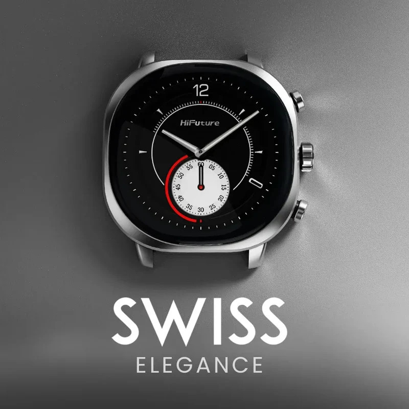 Montre connectée aix grise acier - HIFUTURE