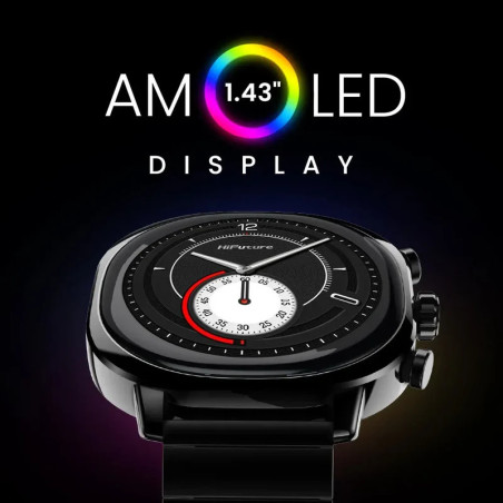 Montre connectée aix noir acier - HIFUTURE