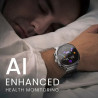Montre connectée aix noir acier - HIFUTURE