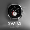 Montre connectée aix noir acier - HIFUTURE