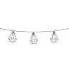 Guirlande 10 boules solaires L.335cm noir