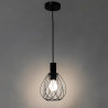 Suspension Merone E27 D18cm en métal noir