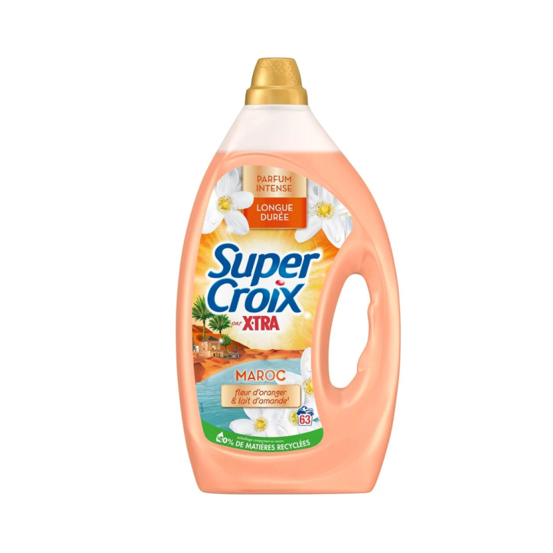 Lessive liquide Maroc 63 lavages 2,835L - SUPER CROIX par XTRA - 36423