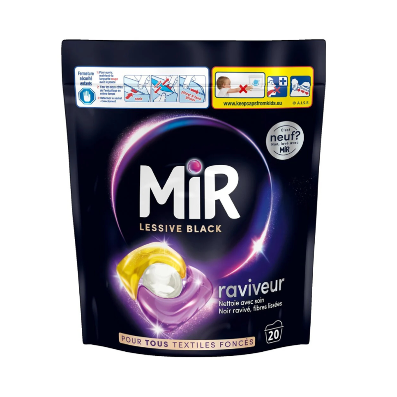 Lessive capsule pour textiles foncés x20 270G - MIR - 36392