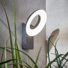 Applique LED aluminium polycarbonate QUITO Gris/Argent
