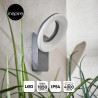Applique LED aluminium polycarbonate QUITO Gris/Argent