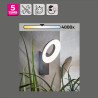 Applique LED aluminium polycarbonate QUITO Gris/Argent