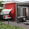 Applique LED aluminium polycarbonate QUITO Gris/Argent