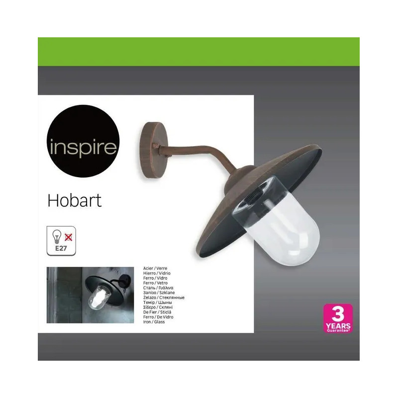 Applique extérieur HOBART E27 60W