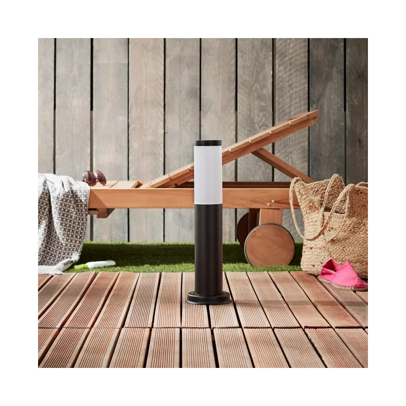 Potelet Extérieur E27 40W 45 cm Noir