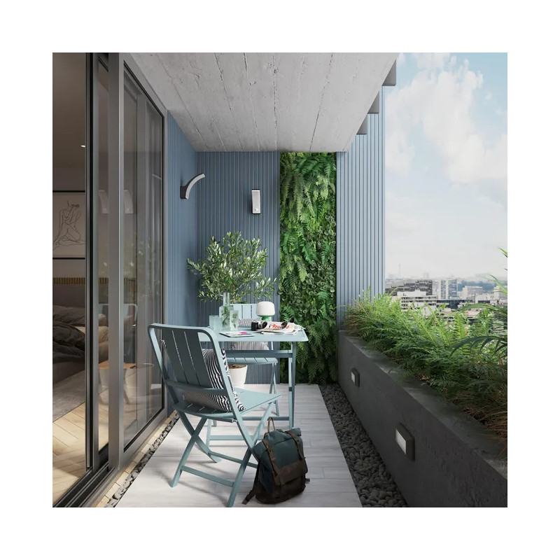 Applique à détection LED intégrée 1500 lm Gris/Argent