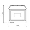 Projecteur LED à fixer 10W 1350 lm anthracite
