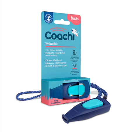Sifflet de dressage pour chien Coachi Whizzclick Bleu - COMPAGNY OF ANIMALS - ACWSCL127
