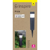 Lot de 2 balises solaires à piquer PRAIA IP44 anthracite