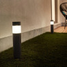 Lot de 2 balises solaires à piquer PRAIA IP44 anthracite