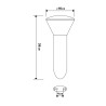 Applique extérieur inox MILDA E27 gris anthracite