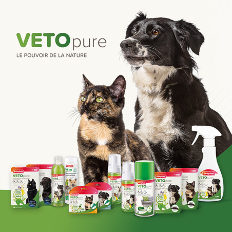 Pipettes répulsives antiparasitaires à l'Eucalyptus pour chien VETOpure Taille M x3 - BEAPHAR - BAMP228