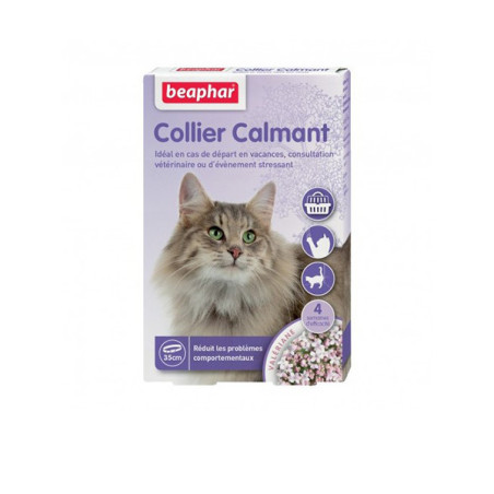 Collier Calmant Chat à la Valériane - BEAPHAR - BCFC197