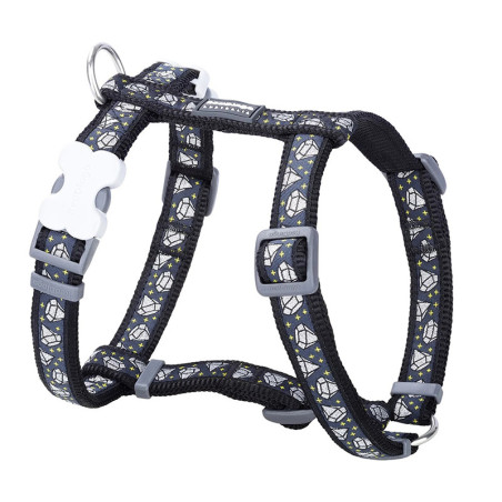 Harnais imprimé Diamond taille M/L Noir - RED DINGO - RHMIDMN278